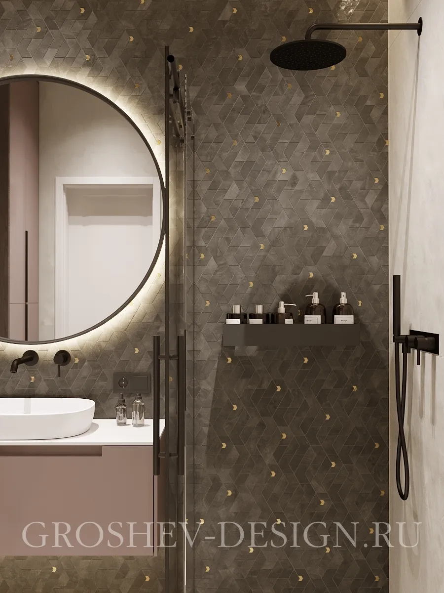 Дизайн интерьера квартиры в г. Абакан по ул. Чехова 95/1 - Ванная - Фото 4