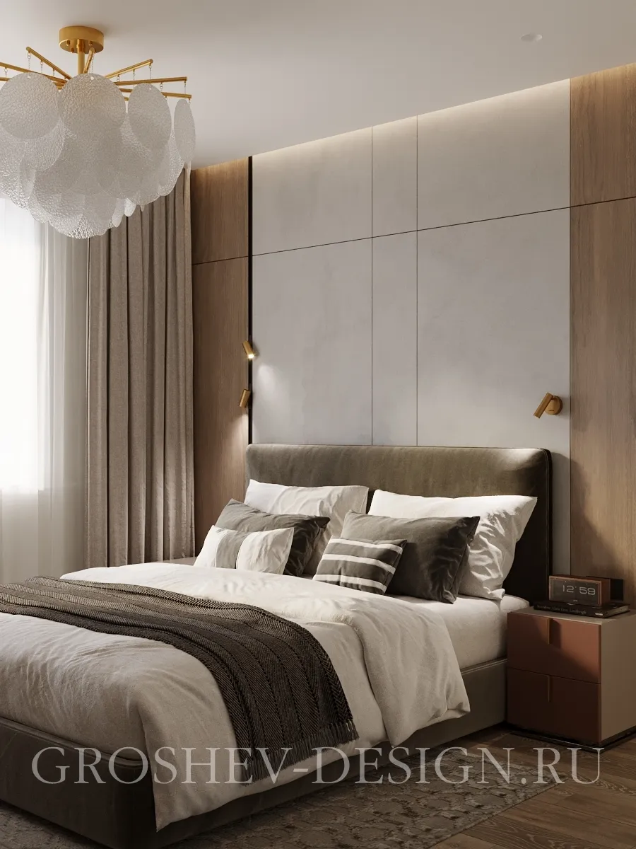 Дизайн интерьера квартиры в г. Абакан по ул. Кирова 212 А - Спальня - Фото 4