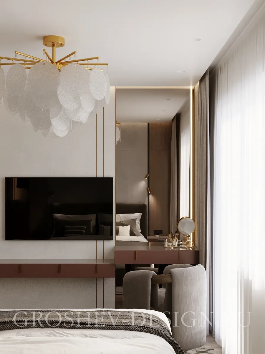 Дизайн интерьера квартиры в г. Абакан по ул. Кирова 212 А - Спальня - Фото 6