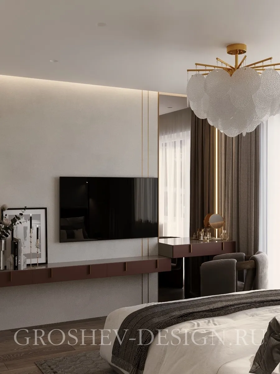Дизайн интерьера квартиры в г. Абакан по ул. Кирова 212 А - Спальня - Фото 7