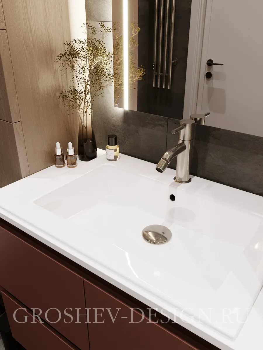 Дизайн интерьера квартиры в г. Абакан по ул. Кирова 212 А - Санузел - Фото 6