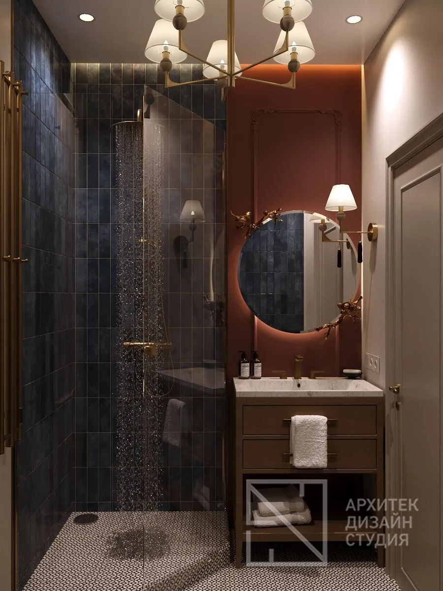 Дизайн интерьера квартиры в г. Абакан по ул. Ленина 56 - Ванная - Фото 2