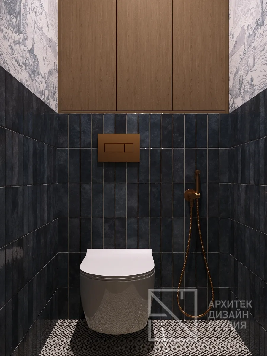 Дизайн интерьера квартиры в г. Абакан по ул. Ленина 56 - Туалет - Фото 1