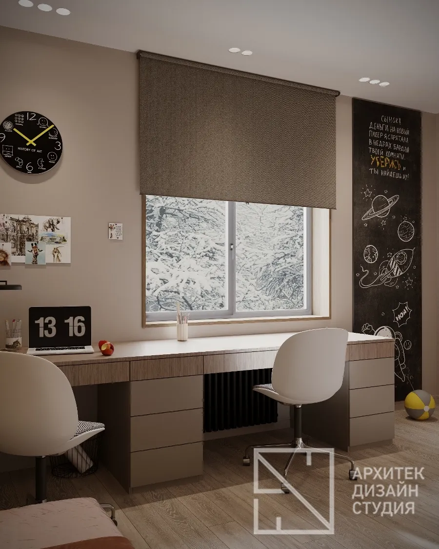 Дизайн интерьера частного дома в г. Абакан по ул. Минусинская - Детская - Фото 3