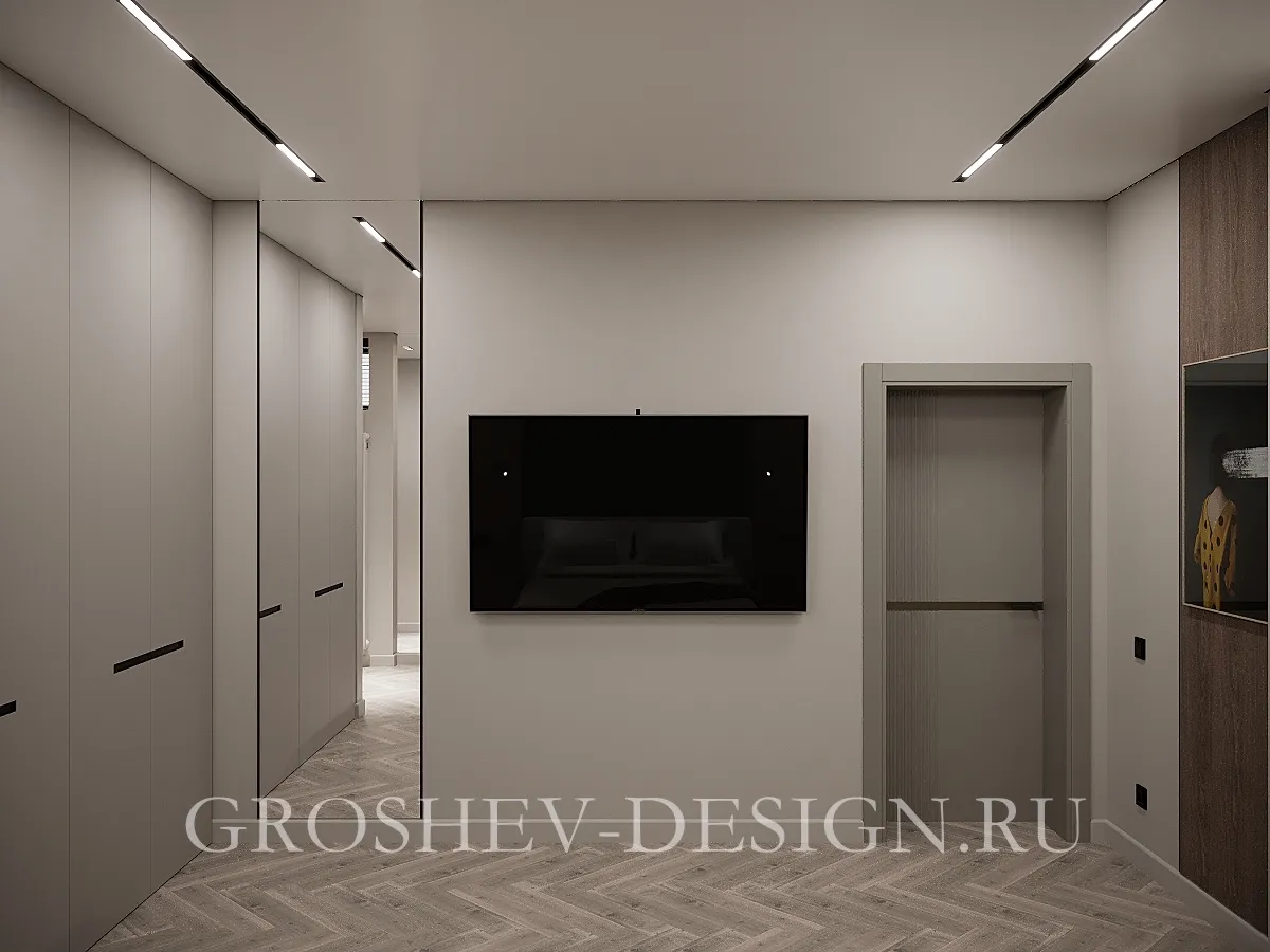 Дизайн интерьера частного дома в с. Овсянка, г. Красноярск - Гостевая 1 - Фото 3