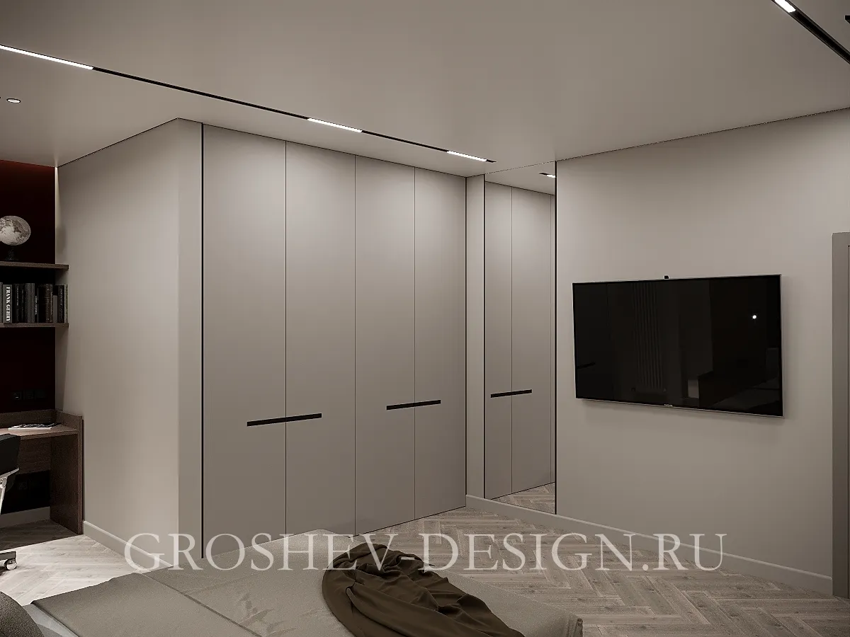 Дизайн интерьера частного дома в с. Овсянка, г. Красноярск - Гостевая 1 - Фото 6