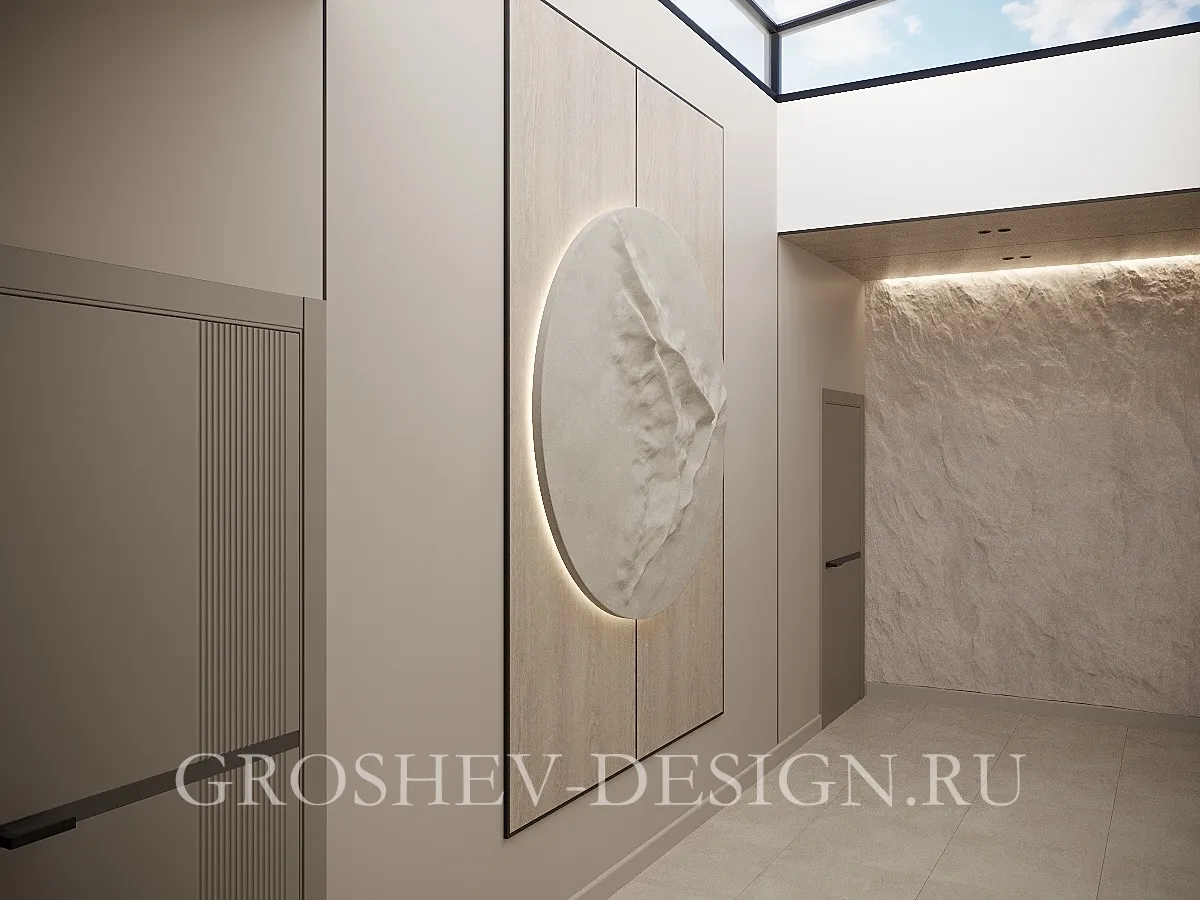 Дизайн интерьера частного дома в с. Овсянка, г. Красноярск - Коридор - Фото 3