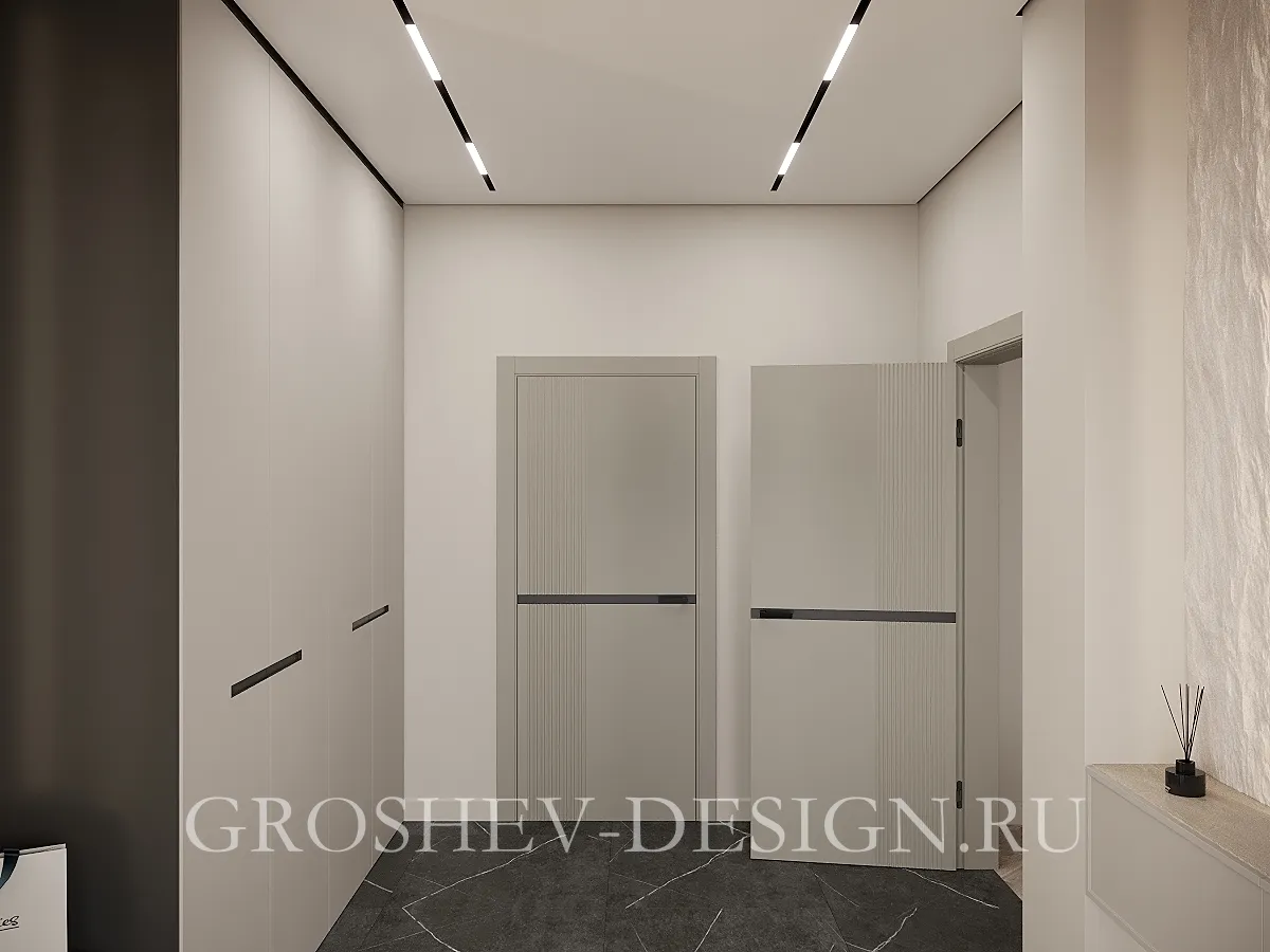 Дизайн интерьера частного дома в с. Овсянка, г. Красноярск - Прихожая - Фото 2